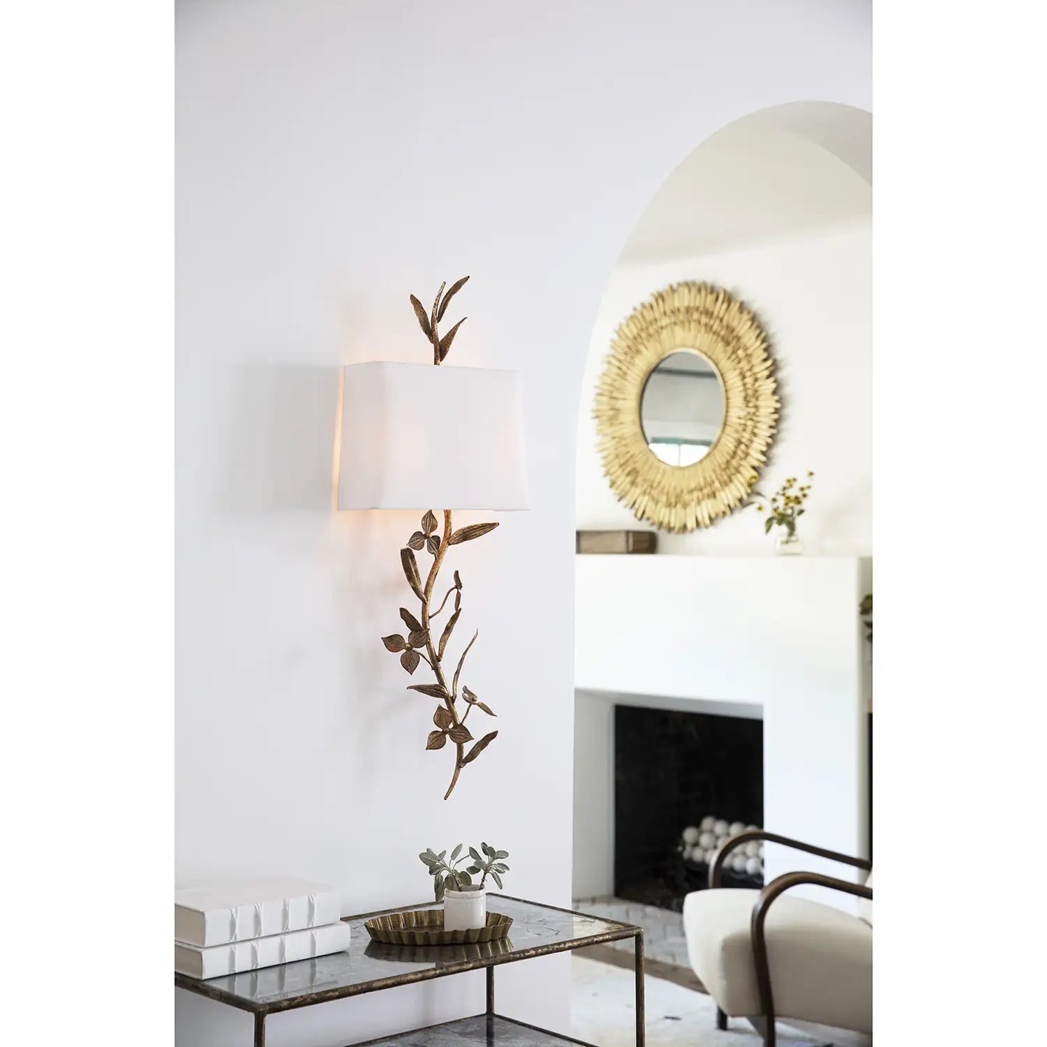 REGINA ANDREW, TRILLIUM SHADED SCONCE, WALL SCONCES
