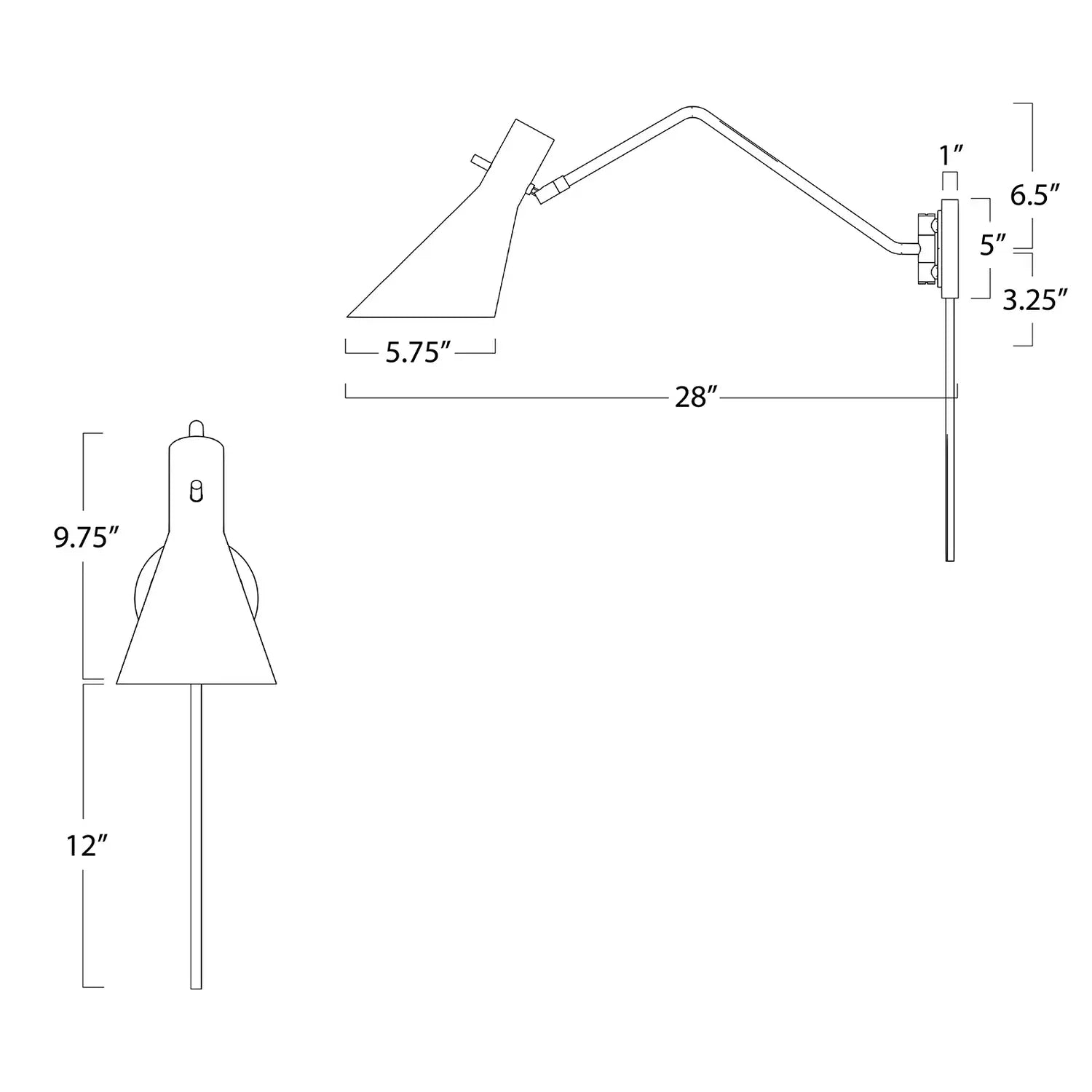 Regina Andrew, SPYDER SINGLE ARM SCONCE, WALL SCONCES