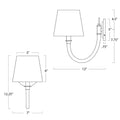 Regina Andrew, TREBLE SCONCE SINGLE, WALL SCONCES