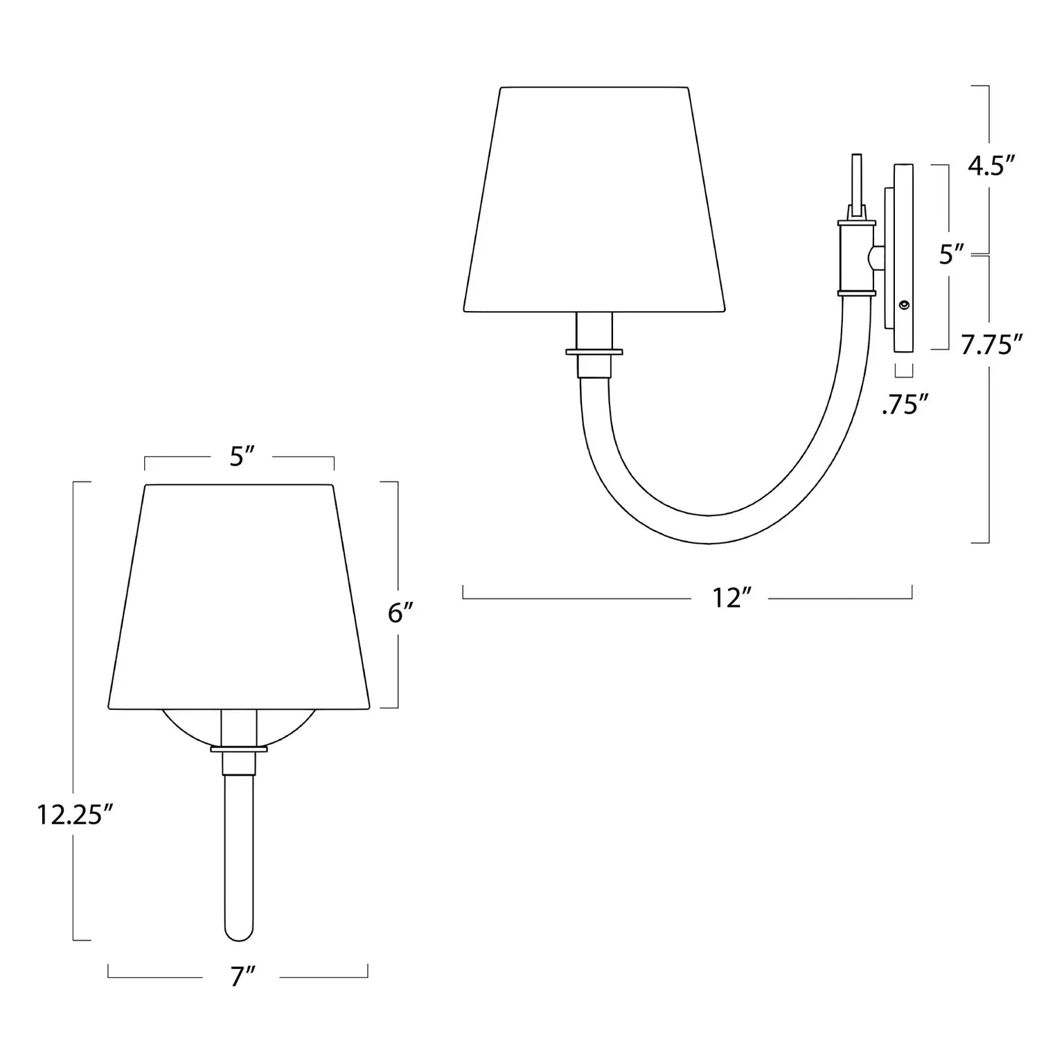 Regina Andrew, TREBLE SCONCE SINGLE, WALL SCONCES