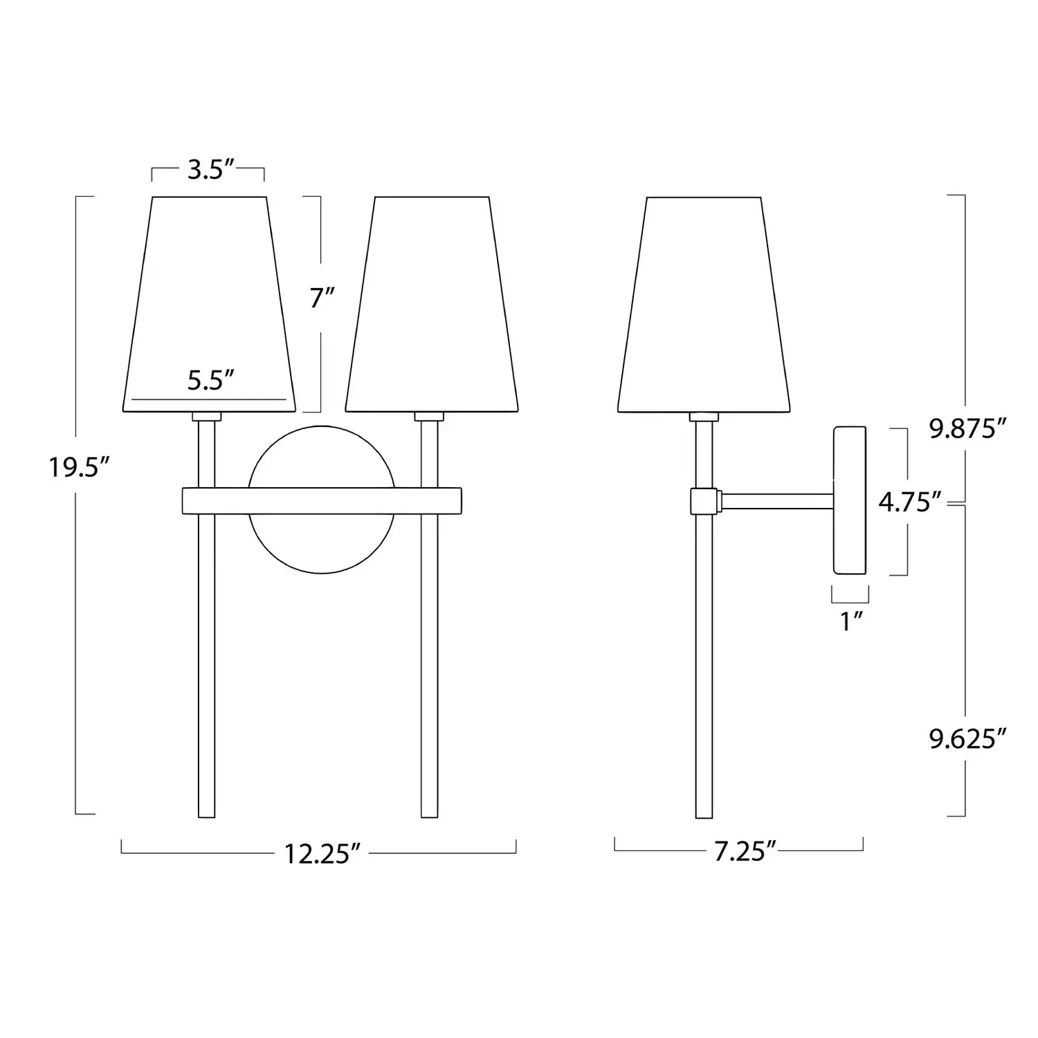 Regina Andrew, TONI SCONCE DOUBLE, WALL SCONCES