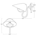 Regina Andrew, KEATON SCONCE SINGLE, WALL SCONCES