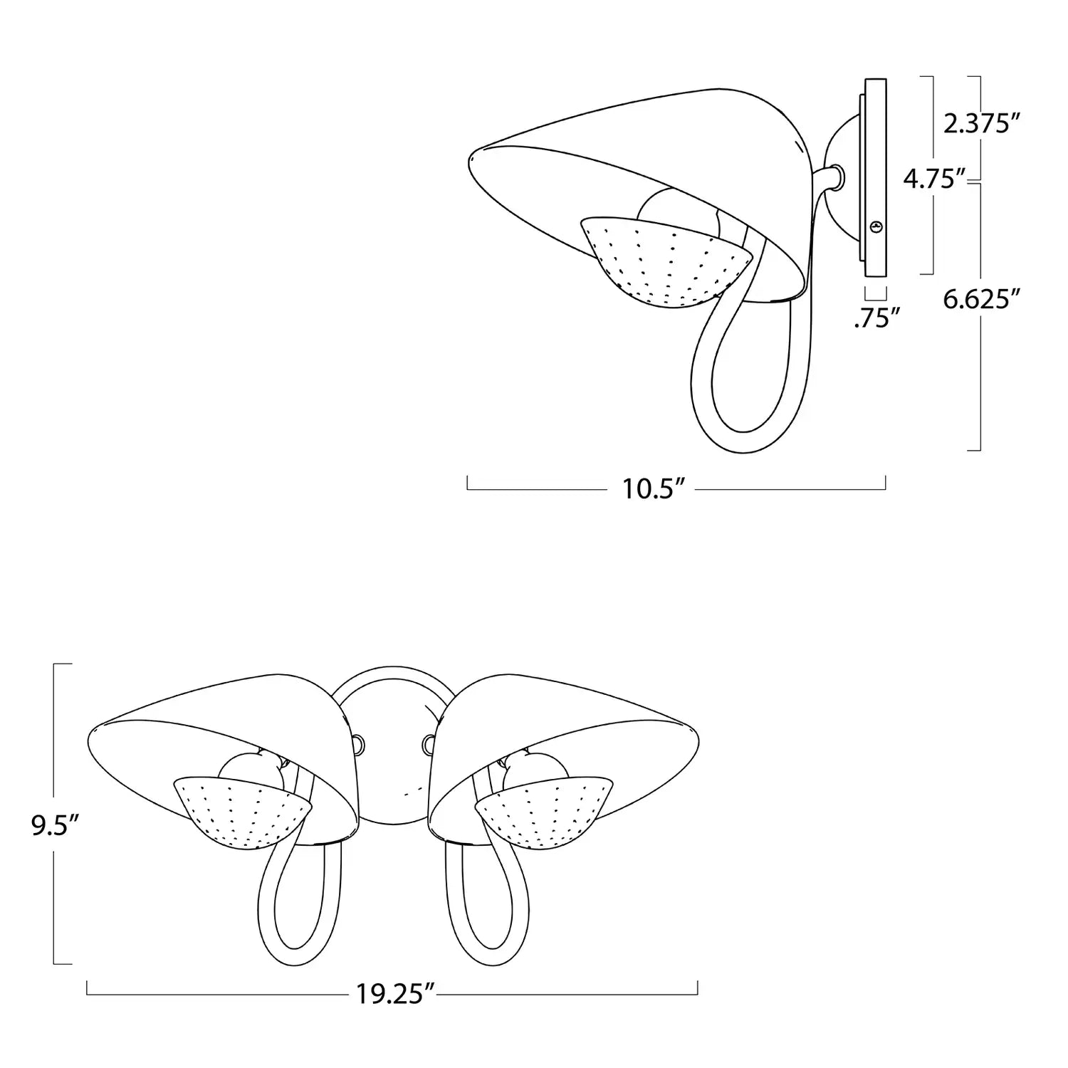Regina Andrew, KEATON SCONCE DOUBLE, WALL SCONCES