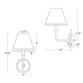 Regina Andrew, POLLY SCONCE SINGLE, WALL SCONCES