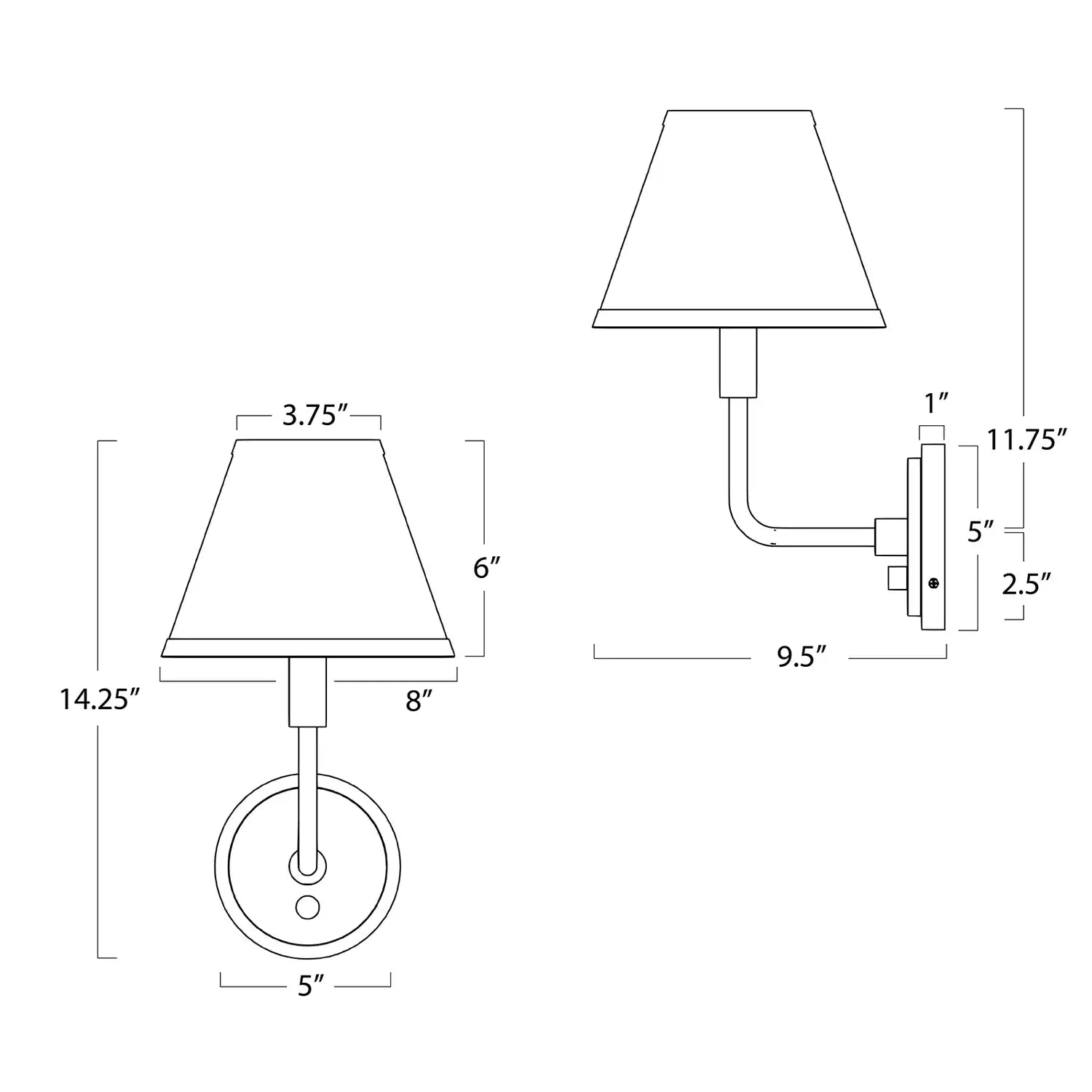 Regina Andrew, POLLY SCONCE SINGLE, WALL SCONCES