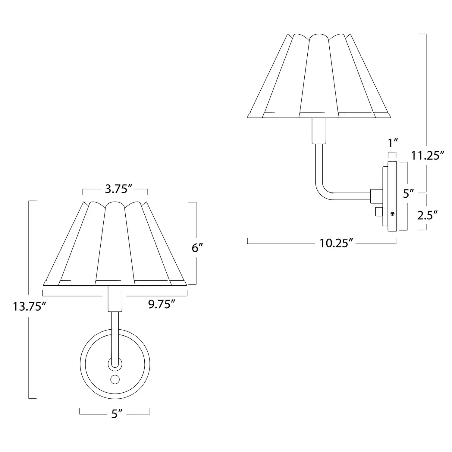 Regina Andrew, POLLY SCONCE SINGLE, WALL SCONCES
