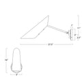 Regina Andrew, VEST SINGLE ARM SCONCE, WALL SCONCES