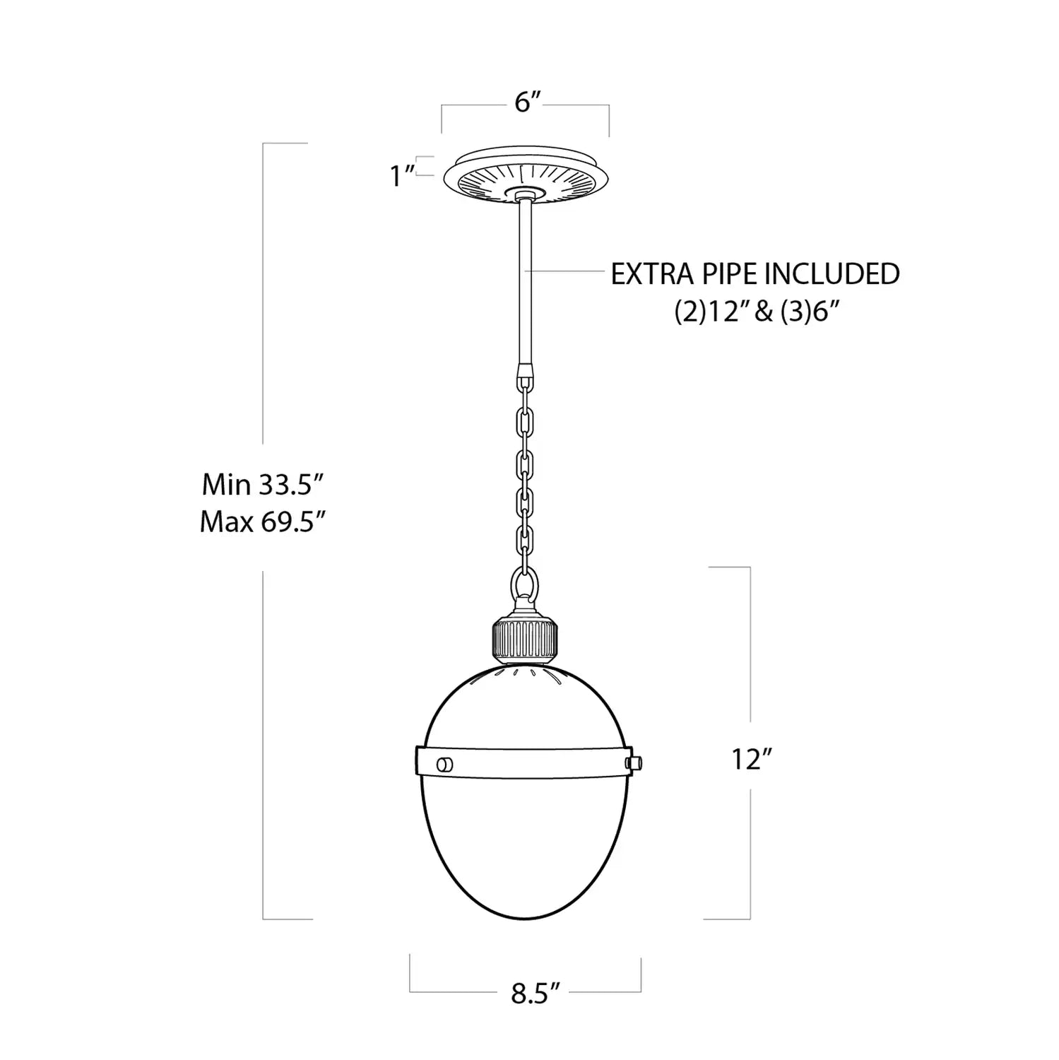 Regina Andrew, OTIS PENDANT, PENDANT LIGHT