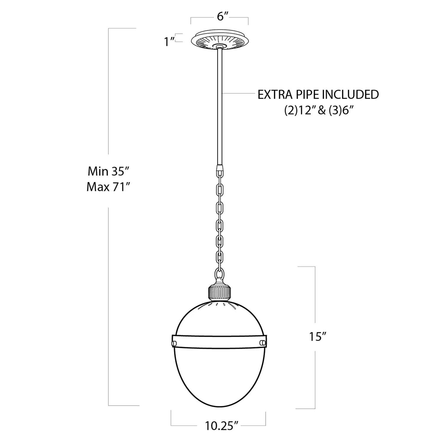 Regina Andrew, OTIS PENDANT, PENDANT LIGHT