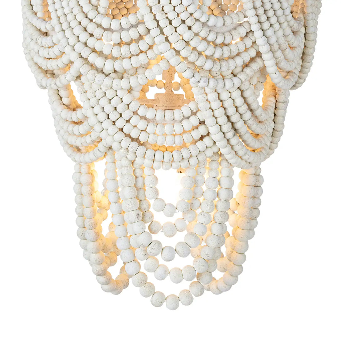 Regina Andrew, LORELEI WOOD BEAD CHANDELIER, CHANDELIER LIGHT