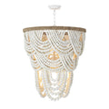 Regina Andrew, LORELEI WOOD BEAD CHANDELIER, CHANDELIER LIGHT