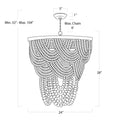 Regina Andrew, LORELEI WOOD BEAD CHANDELIER, CHANDELIER LIGHT