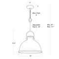 REGINA ANDREW, ELOISE CERAMIC PENDANT, PENDANT LIGHT
