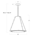 Regina Andrew, FRENCH MAID CHANDELIER SM, CHANDELIER LIGHT