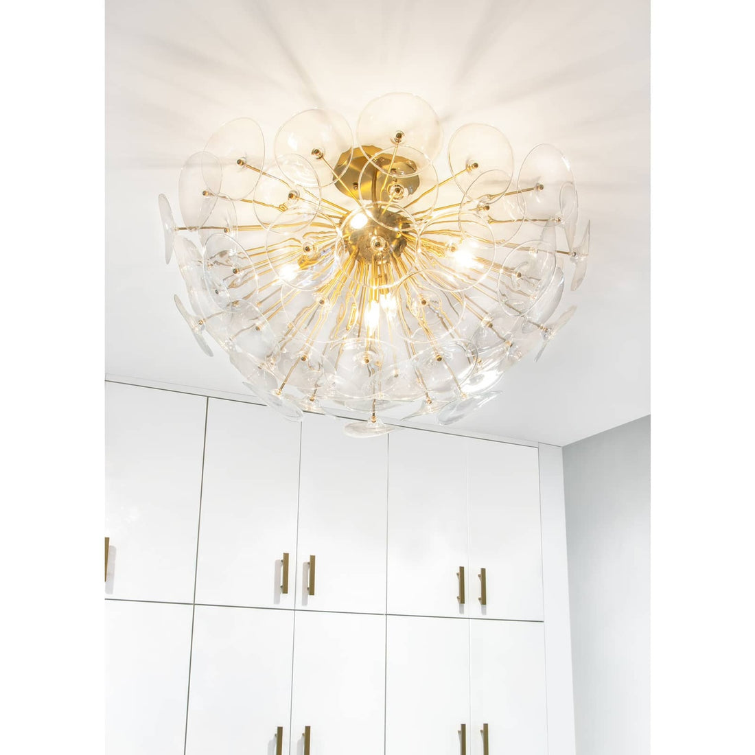 Regina Andrew, POPPY GLASS SEMI FLUSH MOUNT, FLUSH MOUNT CEILING LIGHTS