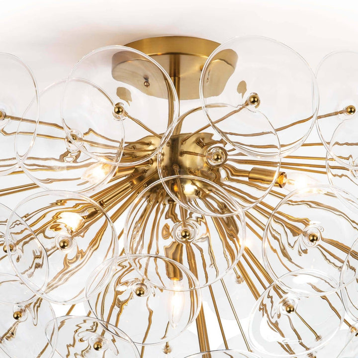 REGINA ANDREW, POPPY GLASS SEMI FLUSH MOUNT, FLUSH MOUNT CEILING LIGHTS