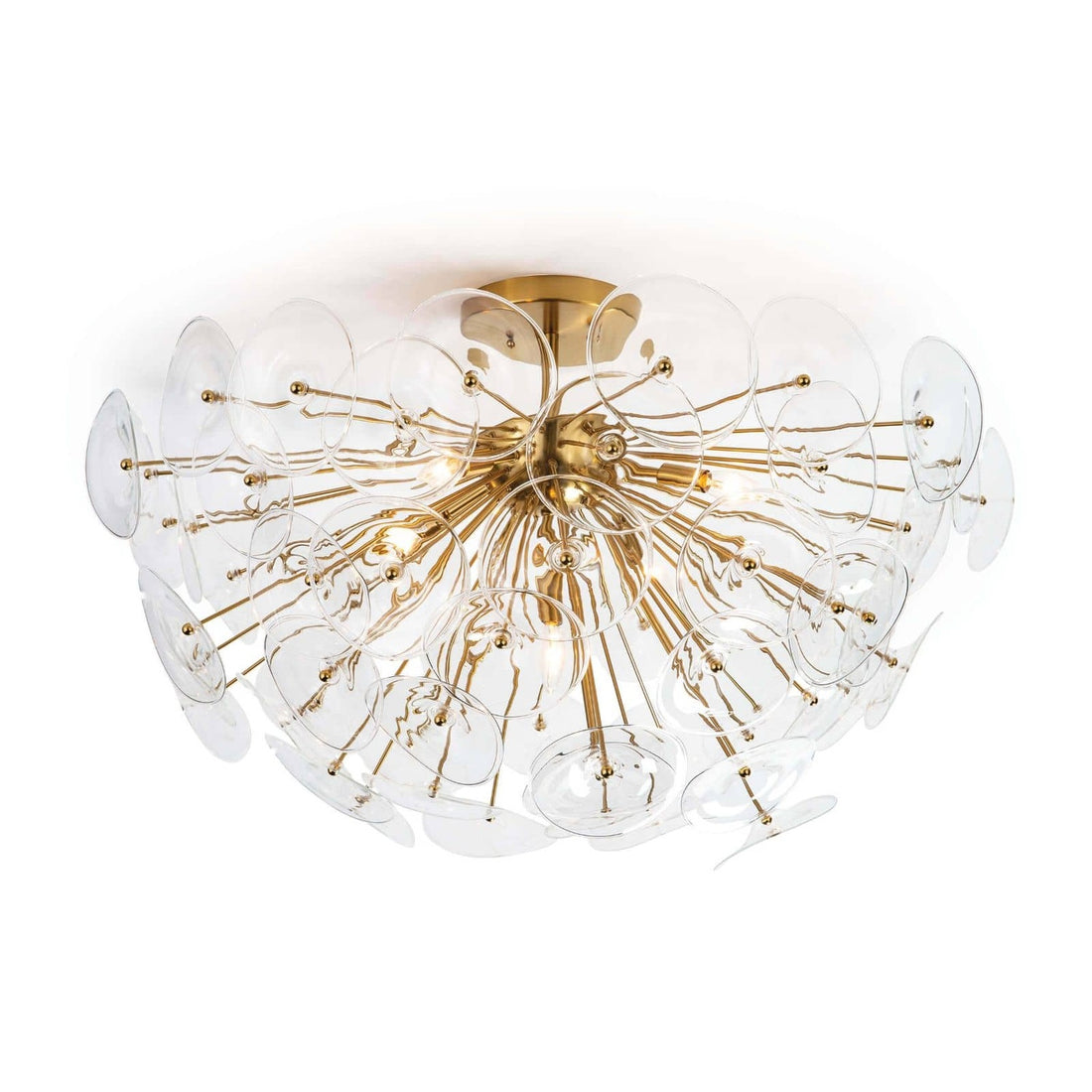 Regina Andrew, POPPY GLASS SEMI FLUSH MOUNT, FLUSH MOUNT CEILING LIGHTS