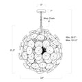 REGINA ANDREW, POPPY GLASS CHANDELIER, CHANDELIER LIGHT