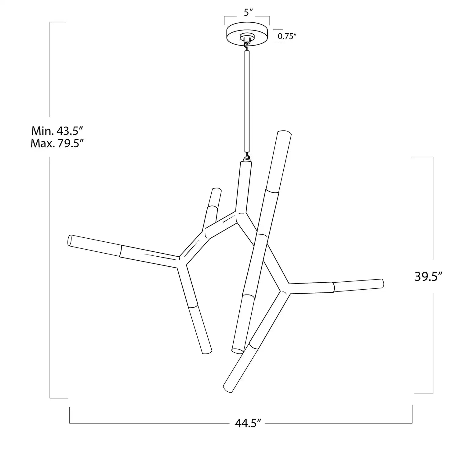 REGINA ANDREW, TRAVELER CHANDELIER, CHANDELIER LIGHT