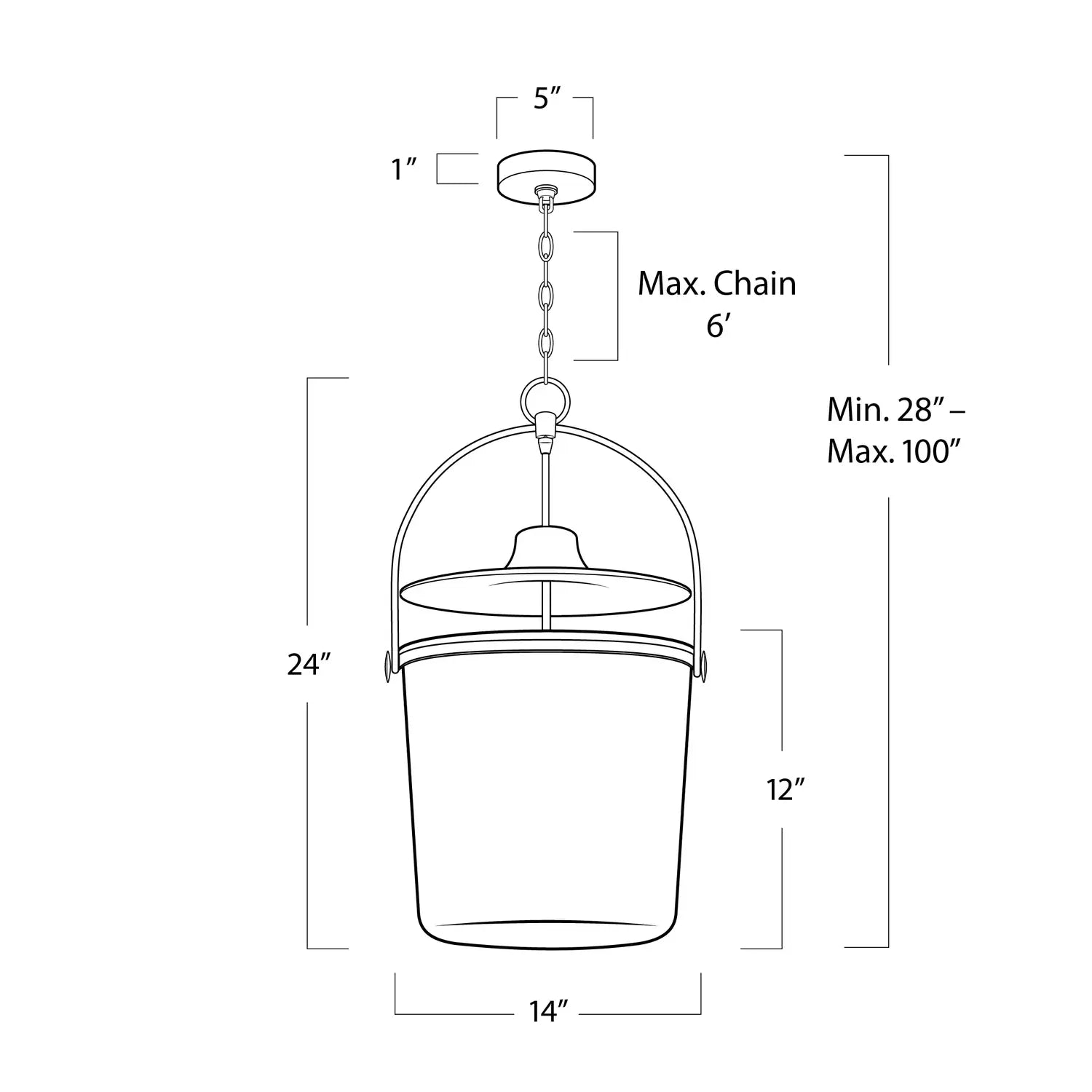 Regina Andrew, EMERSON BELL JAR PENDANT, PENDANT LIGHT