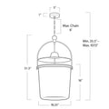 Regina Andrew, EMERSON BELL JAR PENDANT, PENDANT LIGHT