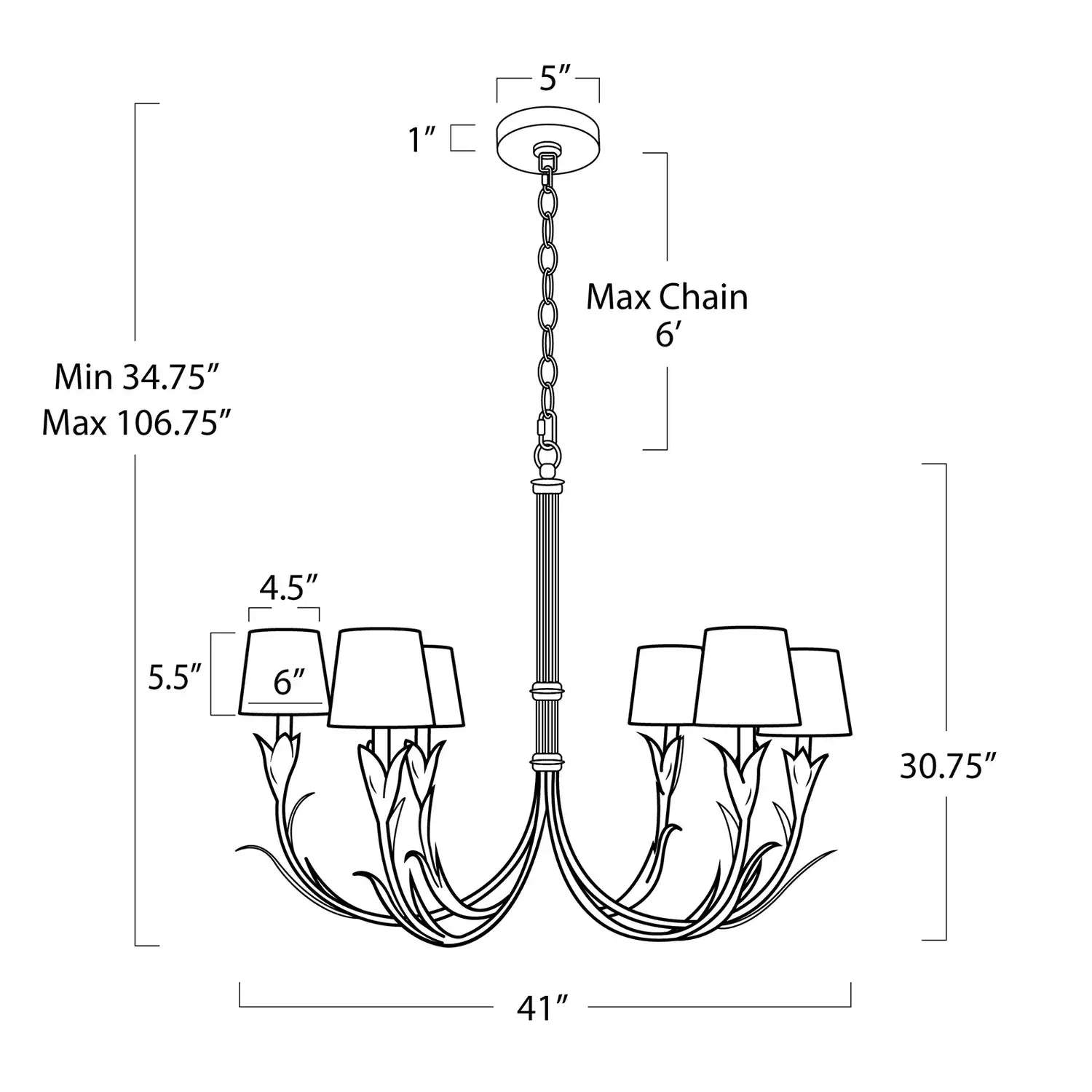 Regina Andrew, RIVER REED CHANDELIER, CHANDELIER LIGHT