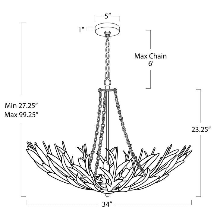 Regina Andrew, RIVER REED BASIN CHANDELIER, CHANDELIER LIGHT