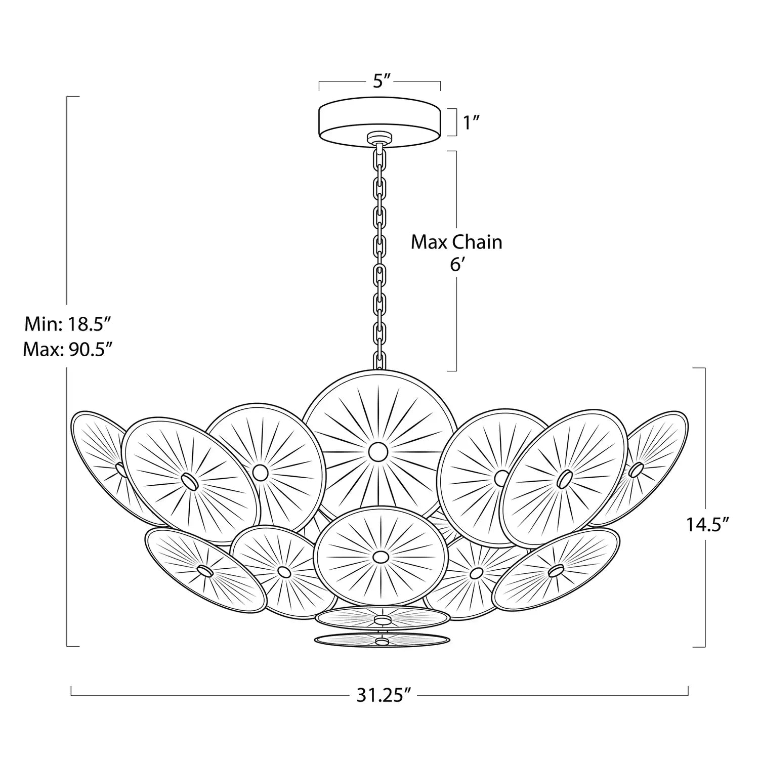 Regina Andrew, HOLLY CHANDELIER, CHANDELIER LIGHT