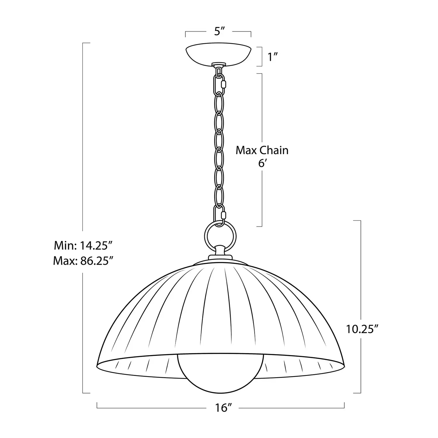 Regina Andrew, DARIEL GLASS PENDANT, PENDANT LIGHT