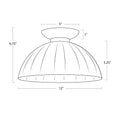 Regina Andrew, DARIEL GLASS FLUSH MOUNT, FLUSH MOUNT CEILING LIGHTS
