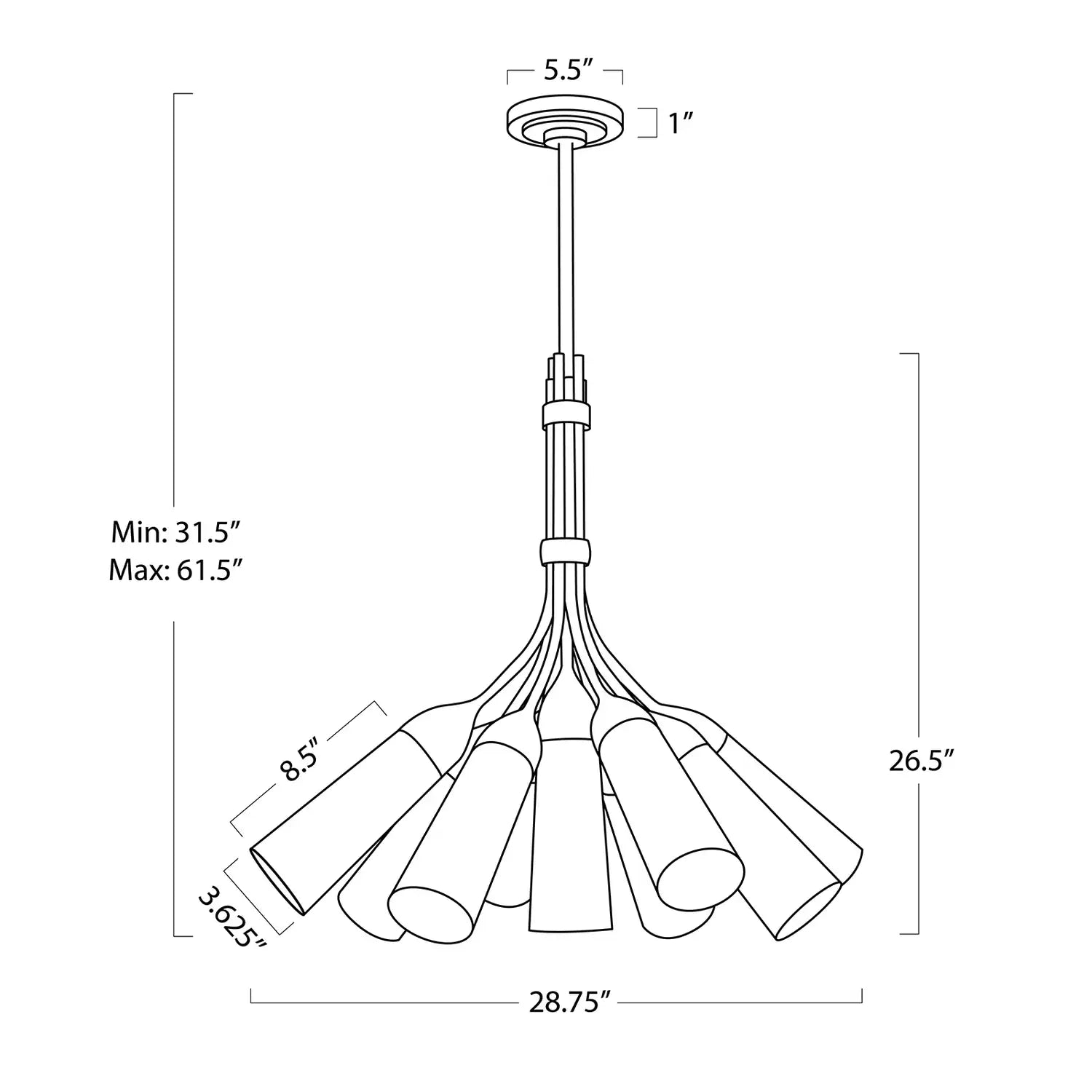 Regina Andrew, MOUSSEAUX CHANDELIER, CHANDELIER LIGHT