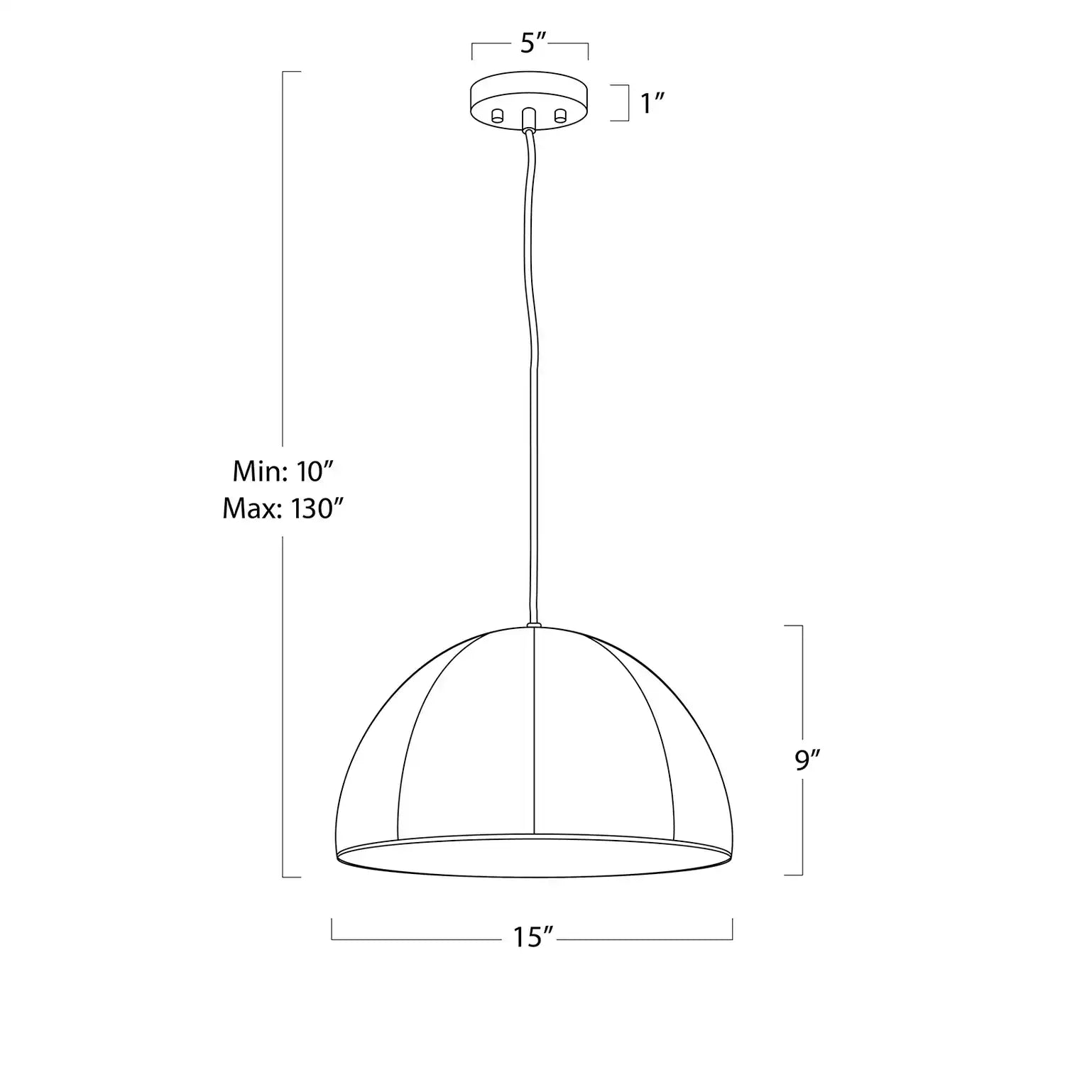 Regina Andrew, STEVIE VELLUM PENDANT, PENDANT LIGHT