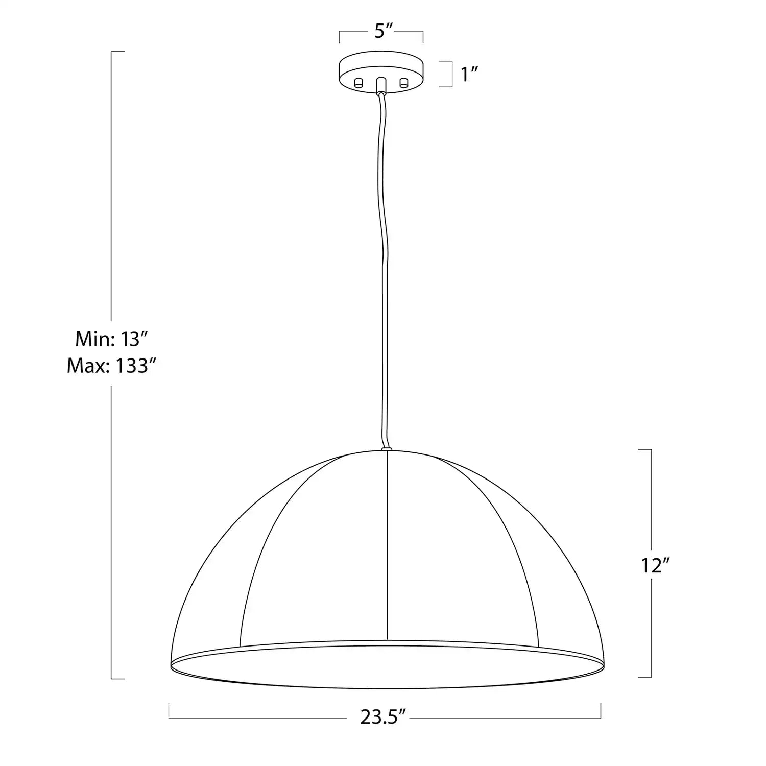 Regina Andrew, STEVIE VELLUM PENDANT, PENDANT LIGHT