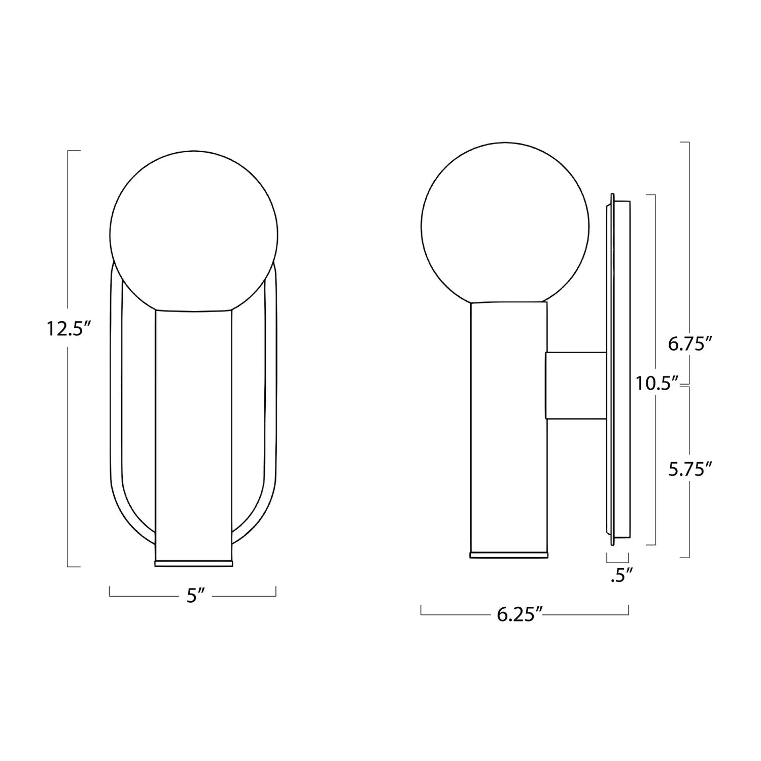 Regina Andrew, DION OUTDOOR SCONCE, WALL SCONCES