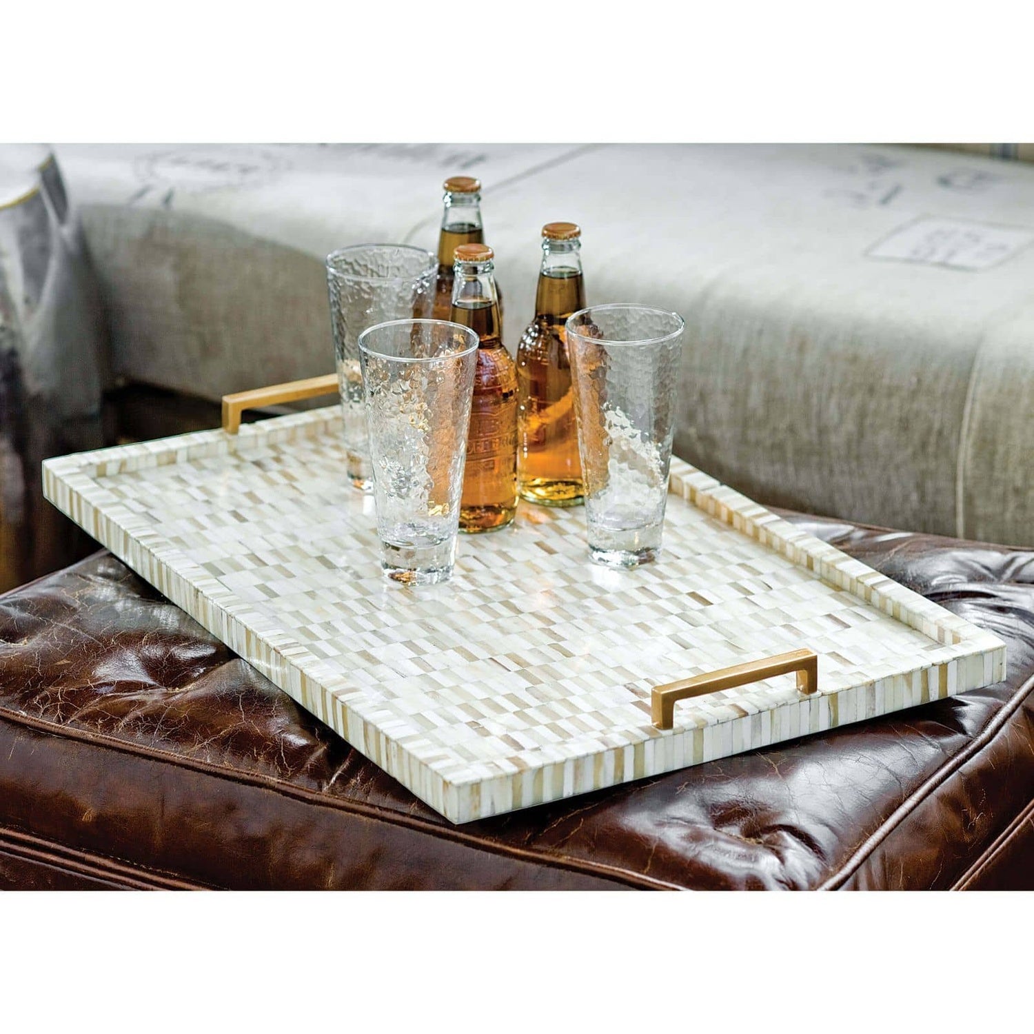 REGINA ANDREW MULTI-TONE BONE AND TRAY - Decorative Accents