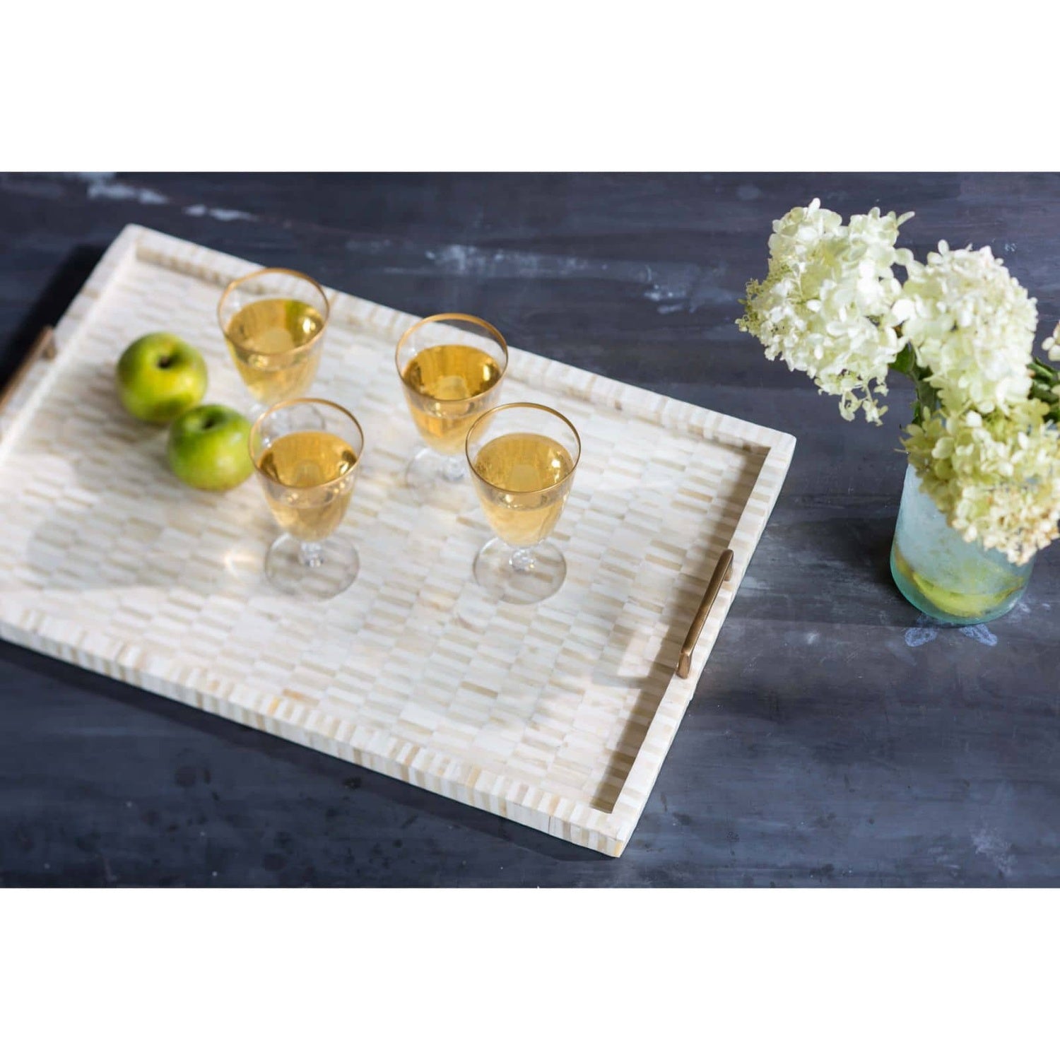 REGINA ANDREW MULTI-TONE BONE AND TRAY - Decorative Accents