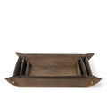 Regina Andrew DERBY LEATHER TRAY SET - Decorative Accents
