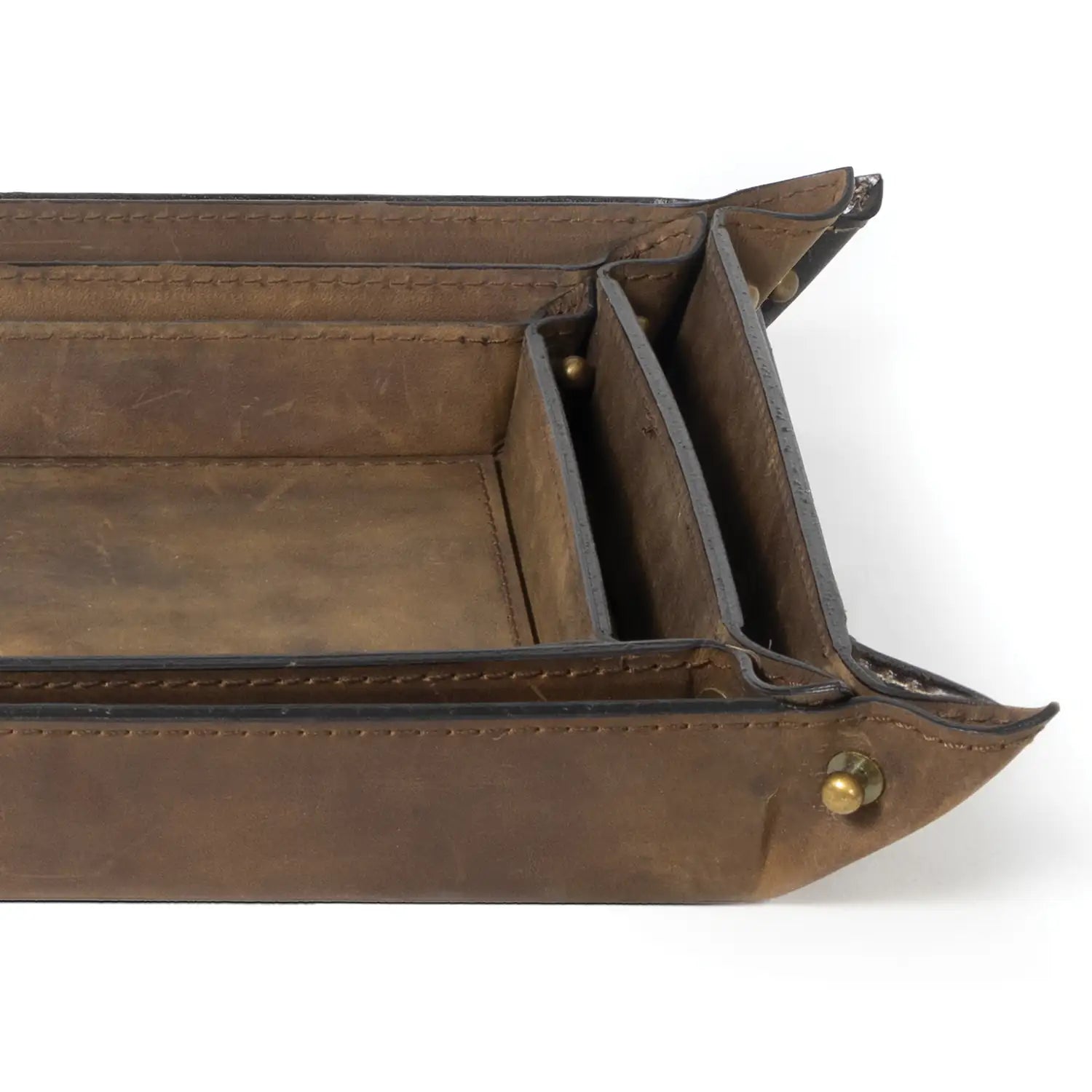 Regina Andrew DERBY LEATHER TRAY SET - Decorative Accents
