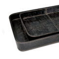 Regina Andrew DERBY RECTANGLE LEATHER TRAY SET - Decorative Accents