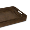 Regina Andrew DERBY RECTANGLE LEATHER TRAY SET - Decorative Accents