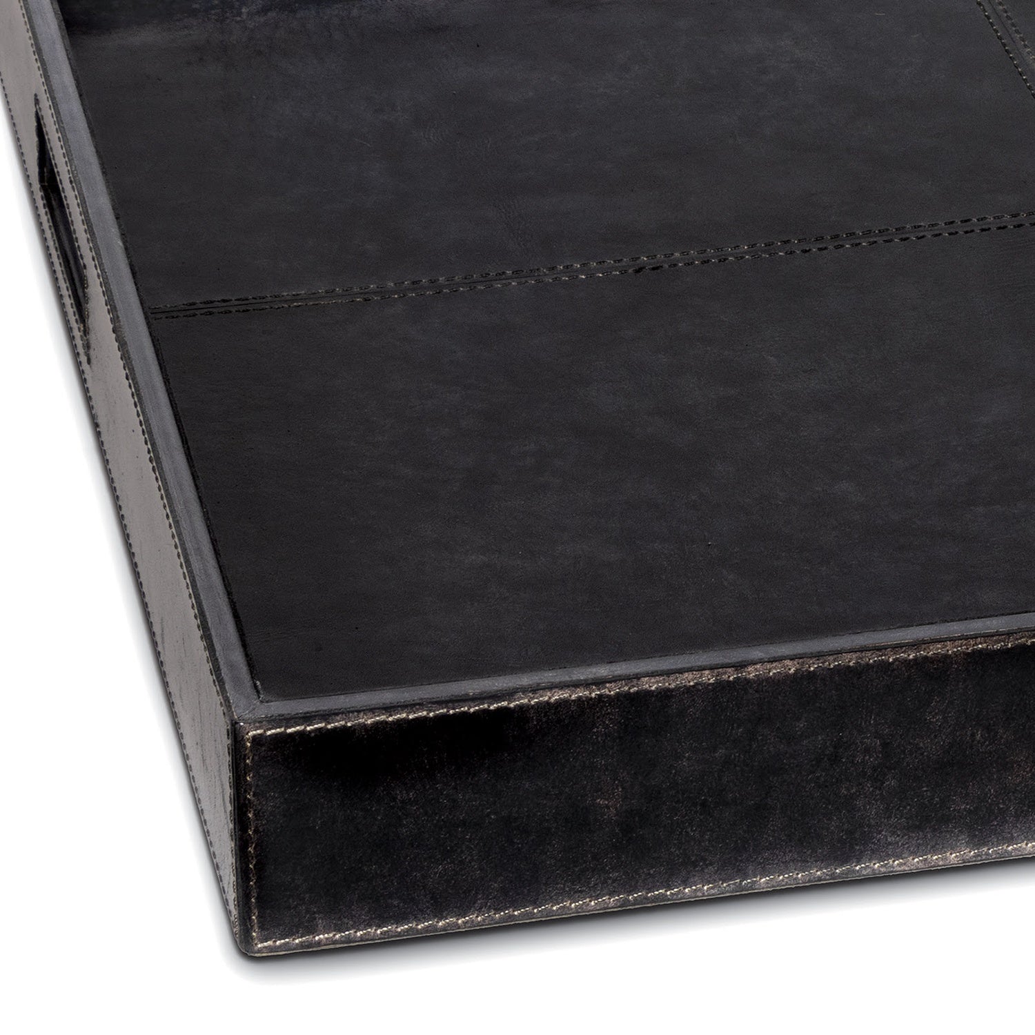 Regina Andrew DERBY SQUARE LEATHER TRAY - Decorative Accents