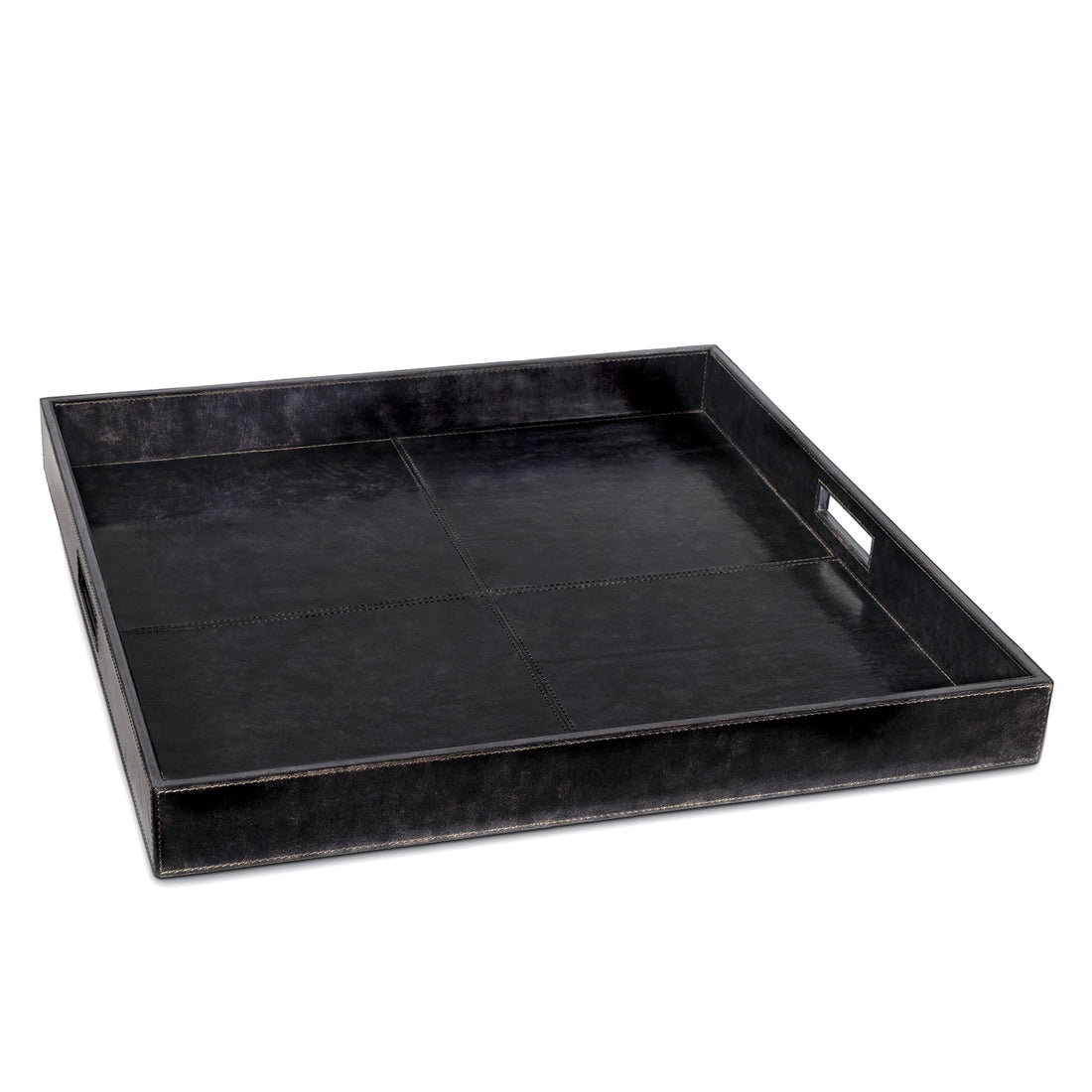 Regina Andrew DERBY SQUARE LEATHER TRAY - Decorative Accents