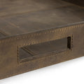 Regina Andrew DERBY SQUARE LEATHER TRAY - Decorative Accents