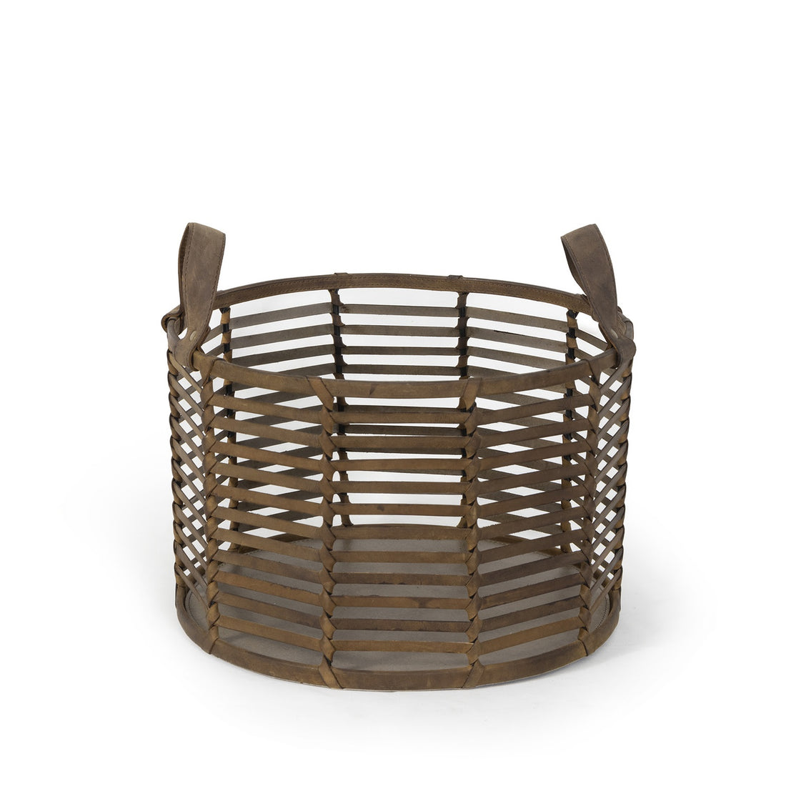 REGINA ANDREW FINN LEATHER BASKET - Decorative Accents