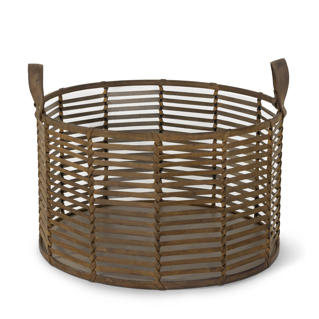 REGINA ANDREW FINN LEATHER BASKET - Decorative Accents