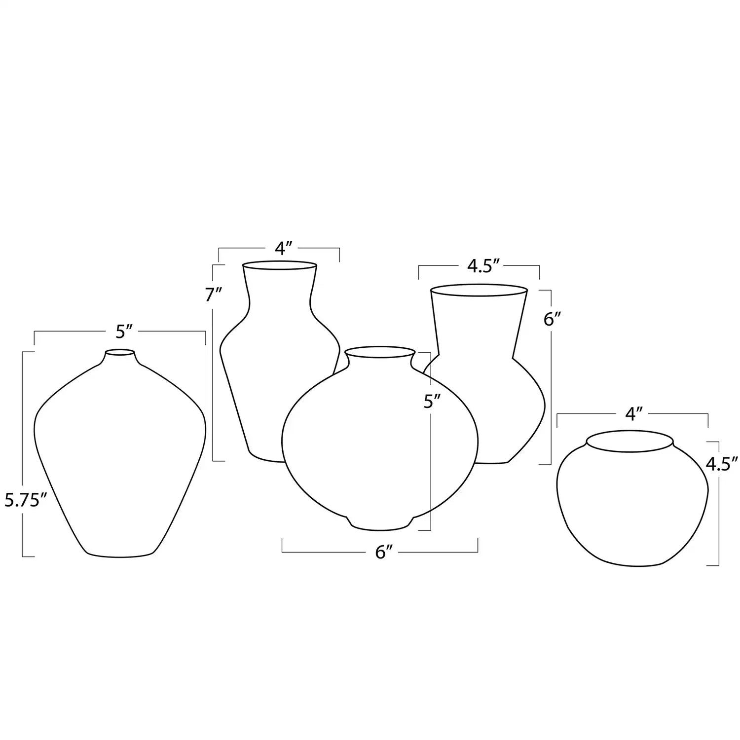 Regina Andrew NOOR CERAMIC VASE SET - Decorative Accents