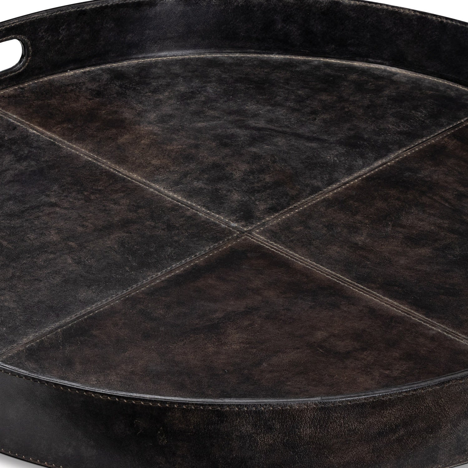 Regina Andrew DERBY LEATHER TRAY - Decorative Accents