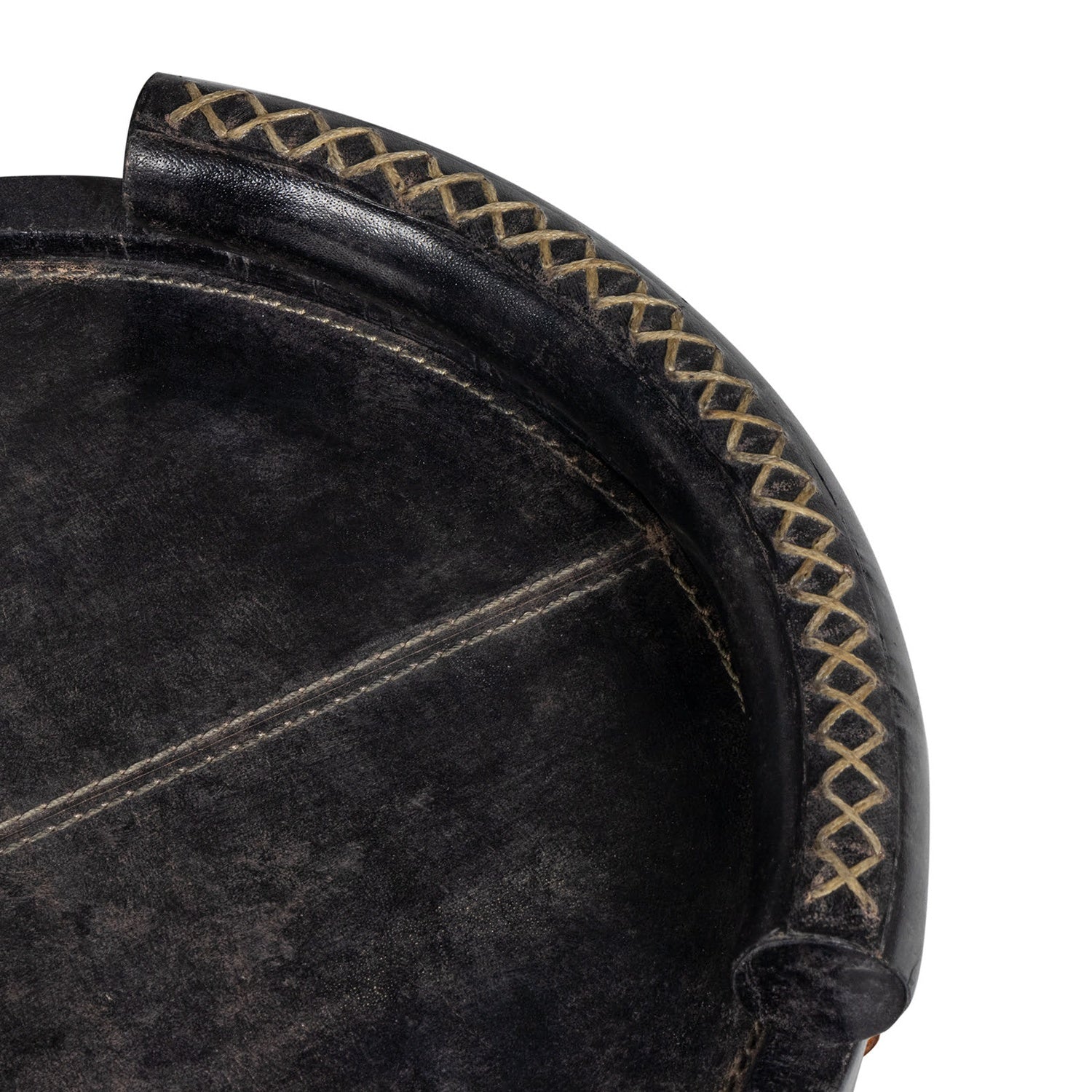 REGINA ANDREW FORTE LEATHER TRAY OVAL - Decorative Accents