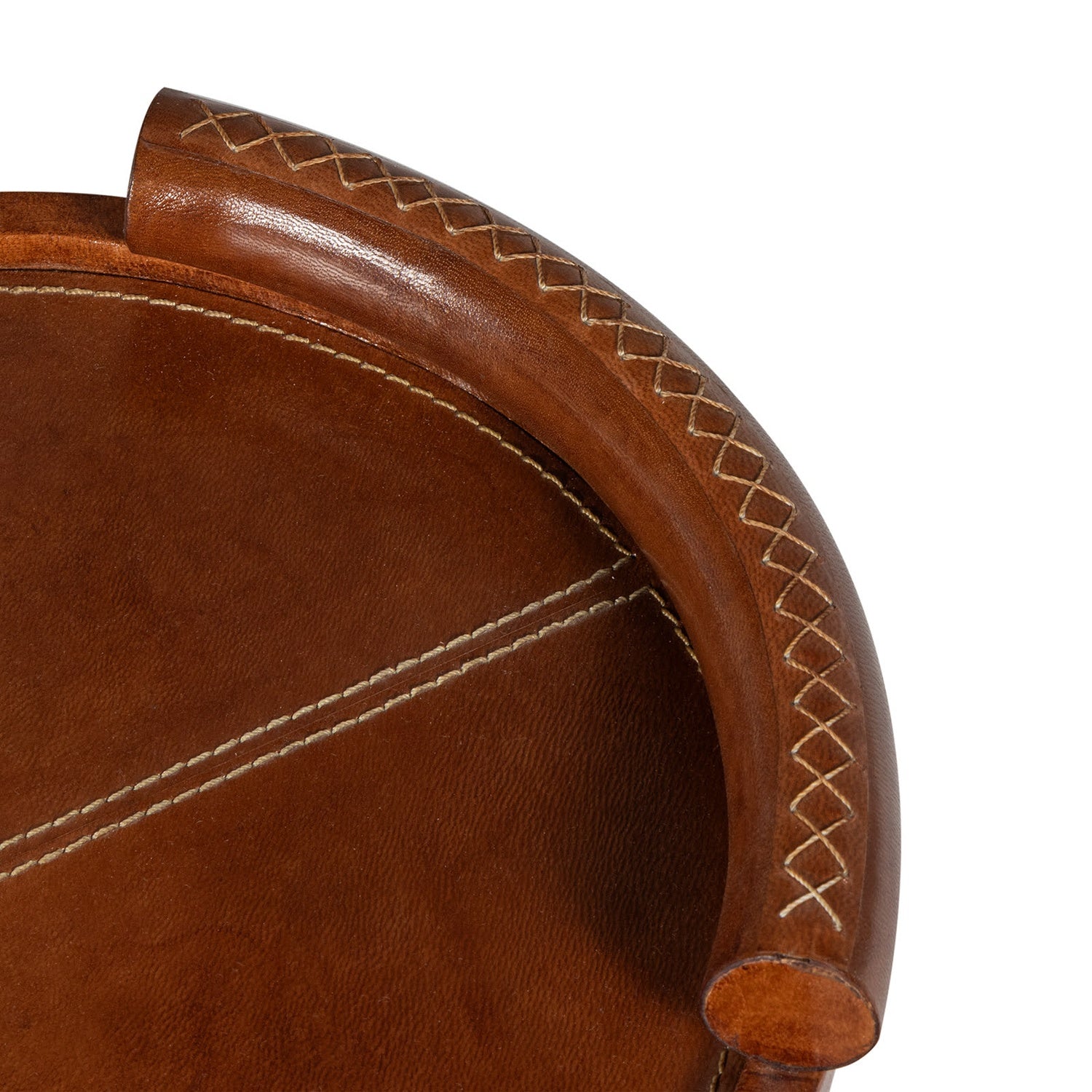 Regina Andrew FORTE LEATHER TRAY OVAL - Decorative Accents