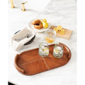 REGINA ANDREW FORTE LEATHER TRAY OVAL - Decorative Accents